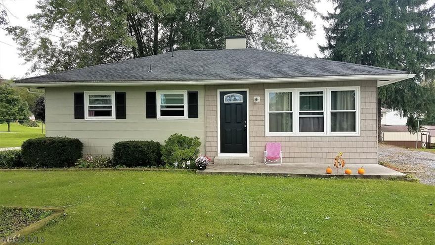 Motivated seller! Nice ranch home that was totally renovated in 2016. Hickory cabinets in kitchen, new appliances, new drywall, Heat pump, replacement windows, wiring and roof. Refinished oak floors. Nice yard. Great location. Close to downtown Bedford, Interstate 99 and the PA Turnpike.