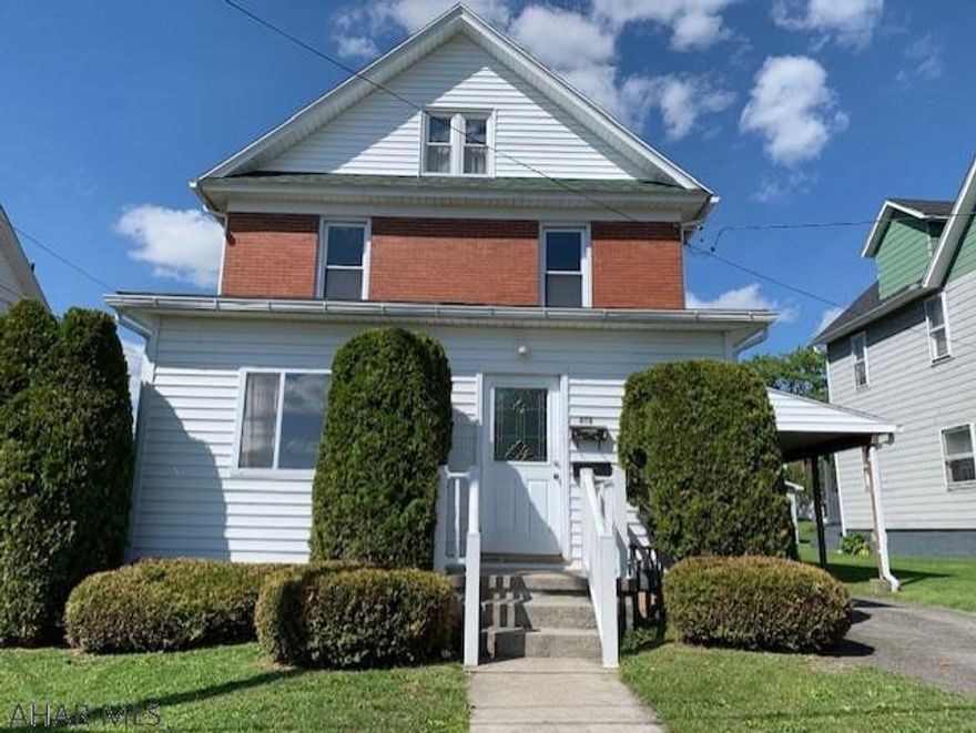 Beautiful brick 4 BR home in Cresson with a 30 x 24 heated garage and carport! This house has large rooms that have been renovated from the flooring to the roof along with a private back patio.