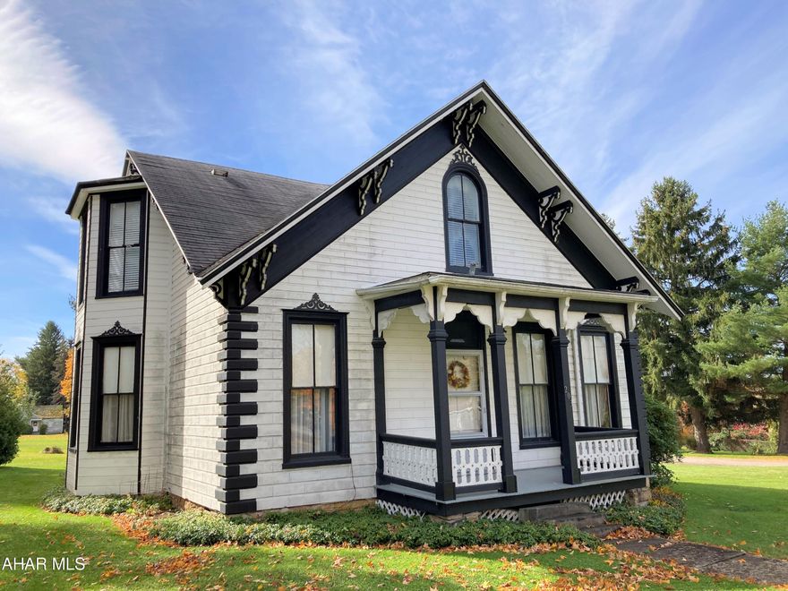 Inviting Craftsman Cottage offering you the history of the PA Lumber Era with the space and features desired today. An added bonus is the one-floor living option. Located in the rural village of Smithmill, this charmer is within an easy commuting distance to State College, Altoona, Tyrone & Clearfield. Situated on over a half acre, the level corner lot provides space for gardening and lawn games...touch football anyone? The first floor features 11' ceilings, pine floors, bay & transom windows and loads of character. Complimenting the living, dining and kitchen on the main level is a walk-in pantry, combo laundry/mudroom, den, bedroom and full bath. The upstairs gives you 3 generously-sized bedrooms and a spacious dressing area adjoining a full bath. Originally built by a wealthy lumber baron as a summer guesthouse, to date the property has been owned and loved by just two families. Tour it soon to see if you want to own and love it next!