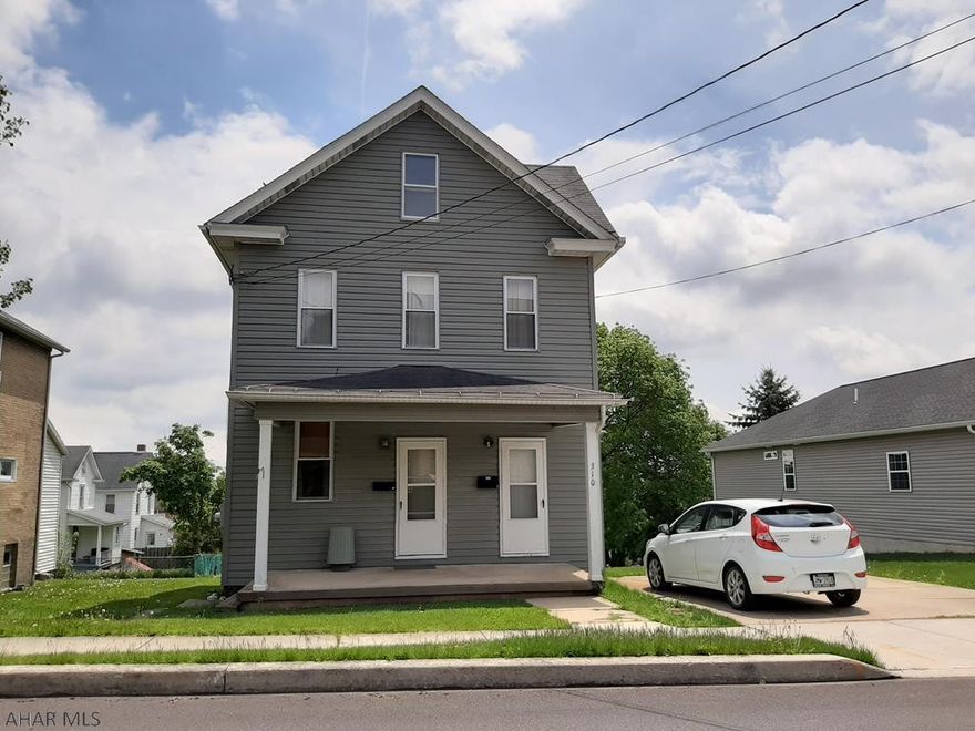 Fully-rented duplex in the Ebensburg Borough.  The downstairs tenant has been there 12 yrs.  The upstairs tenant has been there 5 yrs.  They are both now paying on a month to month basis & intend to continue renting.  The owner pays the heat, trash, water & sewer.  The tenants pay their own electric, cut their own grass, and shovel their own driveway/sidewalks.  The 2nd-floor tenant has 2 finished rooms on the 3rd floor that have not been added to the sq footage because there is no heat in those rooms.  The downstairs tenant has access to the basement from the inside.  The 2nd-floor tenant has to go outside to get into the basement via the back door.  Each tenant has his/her own washer & dryer.  The 2nd-floor tenant's thermostat controls the heat in both units.  Neither tenant has a pet.