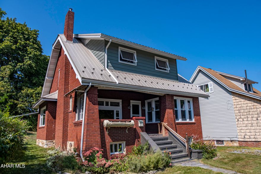 This beautiful 3 bedroom and 2 bathroom house offers charm and space.  There is a bonus room on the 3rd floor as well as many nooks.  This house is located centrally in Altoona but has a country feel as it is located on a dead end road and has a huge yard for the kids and dogs to play.  This property includes a large detached 2 car garage.  This house includes a newer roof and windows as well as newer carpet in a few of the rooms.  When your tour this house make sure you check out the view of the mountains from the front porch.
