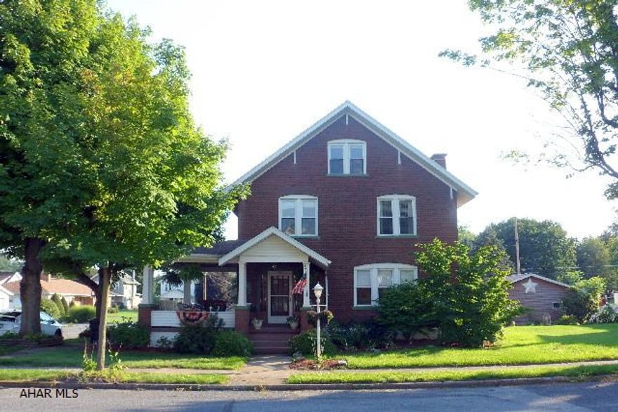 Bellwood - Classic Brick Beauty with Side Wrap Porch and beveled glass front door.  600 Orchard Street - 4 BR, 2.5 BA, NEW cherry kitchen with window seat, breakfast bar, quartz counters, ceramic floor, and new appliances, LR with gas FP, Formal DR, mud room, Finished basement FR w/wet bar, bath and laundry, Finished Attic bonus rooms, central air, covered Patio, In ground pool, 2/Car Garage, private driveway, manicured lot 84x120...NEW windows, kitchen, furnace, carpet and laminate floor......$214,900.