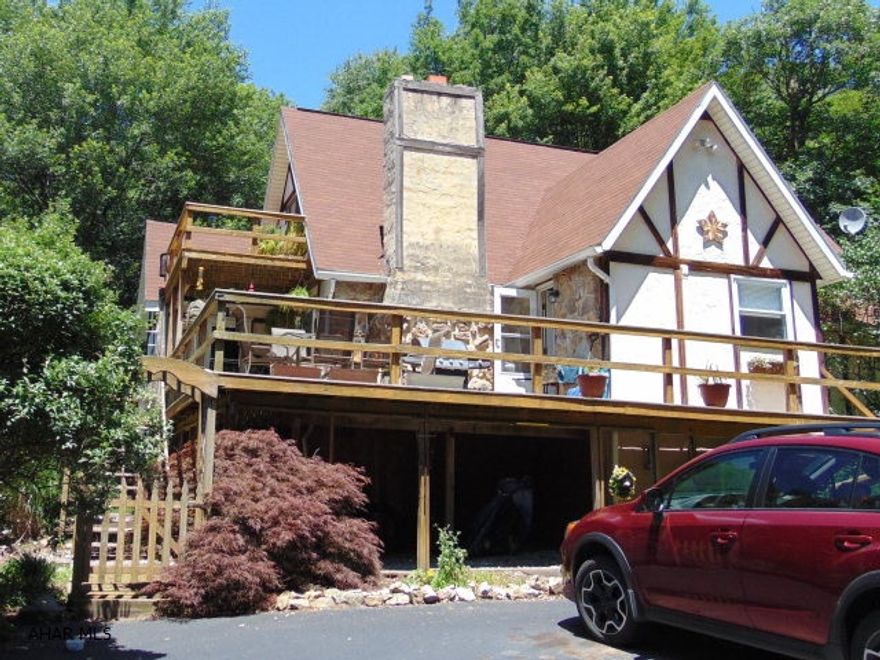 3 bedroom, 2 bath home on 3 acres with a small barn/shed. Surrounded by forest, but a few minutes off I-99. Updated kitchen with large pantry!  Enjoy the views from both a wrap around deck and a balcony off the master bedroom.