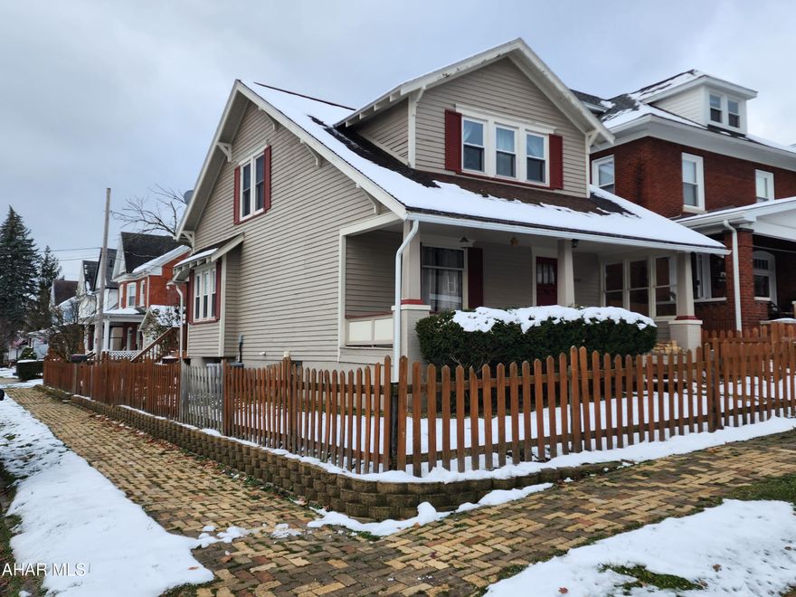 A traditional-style wooden beauty in Juniata! This home features 3 full spacious bedrooms, 1 full bath, each equipped with a walkin-closet with a cedar chest. Hardwood floors throughout. Kitchen has been recently updated, and all appliances say! Updated Electrical, Newer Furnace and Central AC Unit. Fully fenced in property all the way around! Covered back deck for entertaining. Come see all the possibilities here! Seller is offering a $2,000 flooring allowance for buyer's choicer of hardwood refinishing, carpeting, etc.