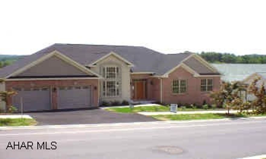 Elegant ranch in Hollidaysburg's Quince Court with cathedral ceilings, great room with gas fireplace, breakfast nook, 3 bedroom, master suite with jacuzzi and more. Listing agent has ownership interest.