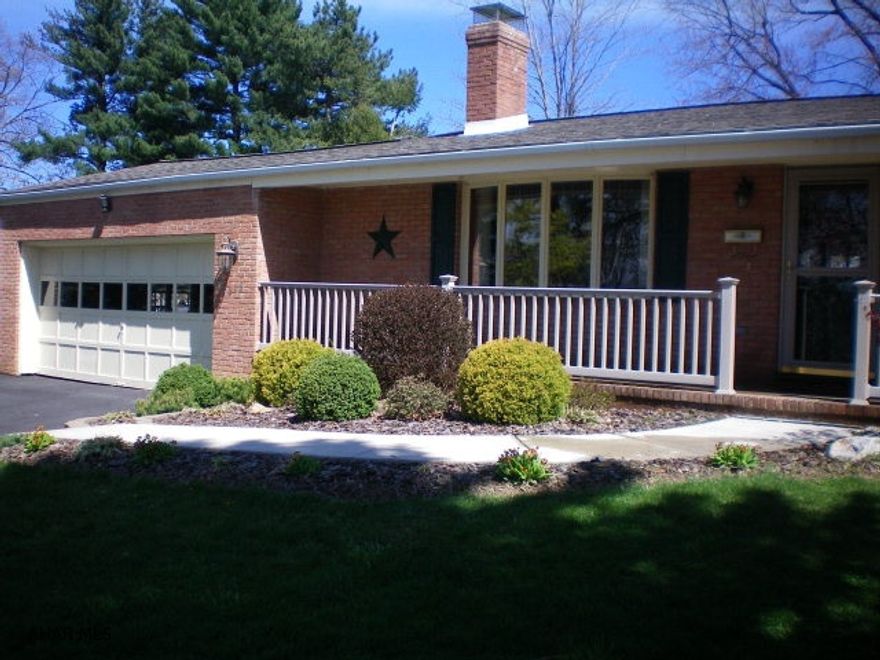 Very well taken care of ranch home on a beautiful lot. Brick exterior, 2 car attached garage plus a 32 x 24 detached garage. This garage is heated and has electric. Bright and cherry with lots of windows and a sun room. Living room has a wood burning fireplace, bedrooms are nice size. Basement has a large family room with bar. An extra room could be a bedroom or office. Home is very clean and move-in ready.