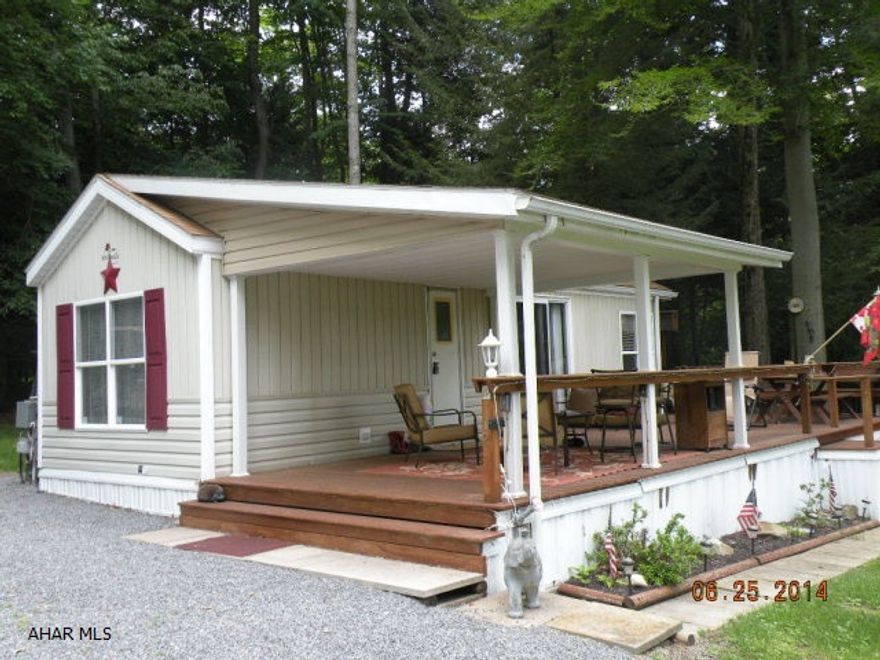 Attractive well maintained Breckenridge Park Model. central air. Great deck half covered half open for getting a great tan or grilling. 2 lots & shed. All the amenities of Glendale Yearound, minutes from Rock Run ATV trails.