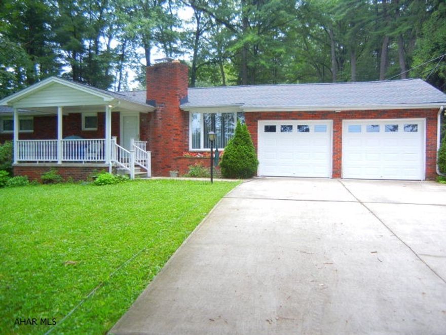 One story living on this beautiful level lot in popular Bellmeade.  New garage doors in 2014, 4 year old furnace, roof new in 2014, carpeting over hardwood floors in living room.  Private back yard and covered patio for summer entertaining.  Close to I-99 interchange.  And popular Bellwood Antis School District.