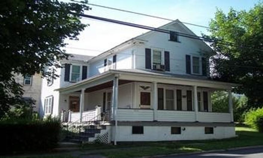 Large 2 story, 4 bedrooms, and 1 bath This has possibilities! Sold "AS IS", wrap around porch, off street parking, beautiful fireplace, decent kitchen.