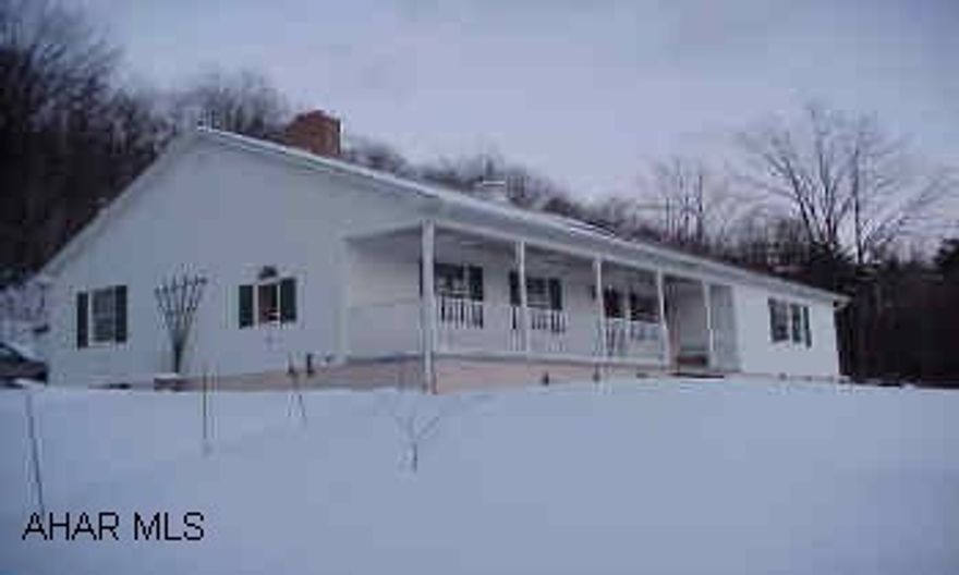 5 year old rancher with hardwood floors, approx. 1927 sq. ft. 1st fl., basement finished, detached garage, pavillion, 19 acres wooded, 25 minutes from Altoona