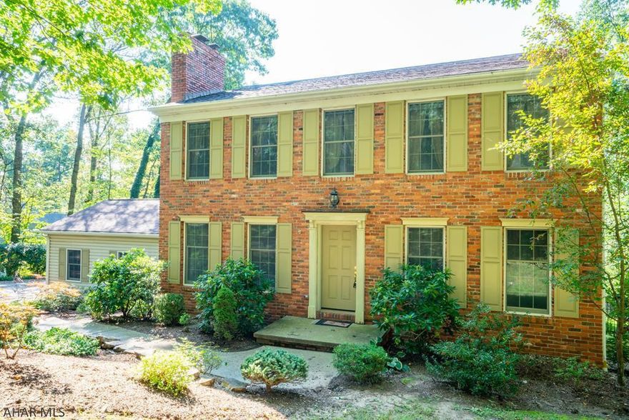 Classic brick with a huge fenced yard and a view!  4 Bedrooms, 3.5 Baths.  The bathrooms have all been tastefully updated.  Entertaining is easy with the spacious DR...(FP adds extra charm) and there is a bonus room that could be an office or bar area....step down to a Spacious Family Room... complete with stone FP and sunroom.  There's more space for everyone in the finished, walk out basement...a rec room, new bath, bonus room and bedroom.....could be a nice in-law suite since it has its own entrance.  The yard is huge and fenced...kids will love the swing set...parents will love the over-sized composite deck and view.  Great mechanics, too!