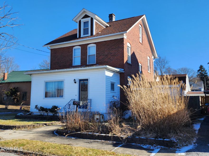 Great move -in ready starter home in the heart of Cresson Borough. 3 bedroom, 2 full bath (1 on each floor). 1st floor bathroom has a clawfoot tub! Upstairs bathroom has a very large stand-up shower. So much storage space! There is a sun room off of the side of the house with sliding doors that lead to your private yard. The 2 car garage has a spacious loft area for storage. Several updates have been done throughout the home.  Fully fenced in back yard with a multilevel composite deck. 2 car detached garage. Attic has great potential to be finished. Walking distance to grocery, convenience, high school, bank, and library. Come see the posibilities!