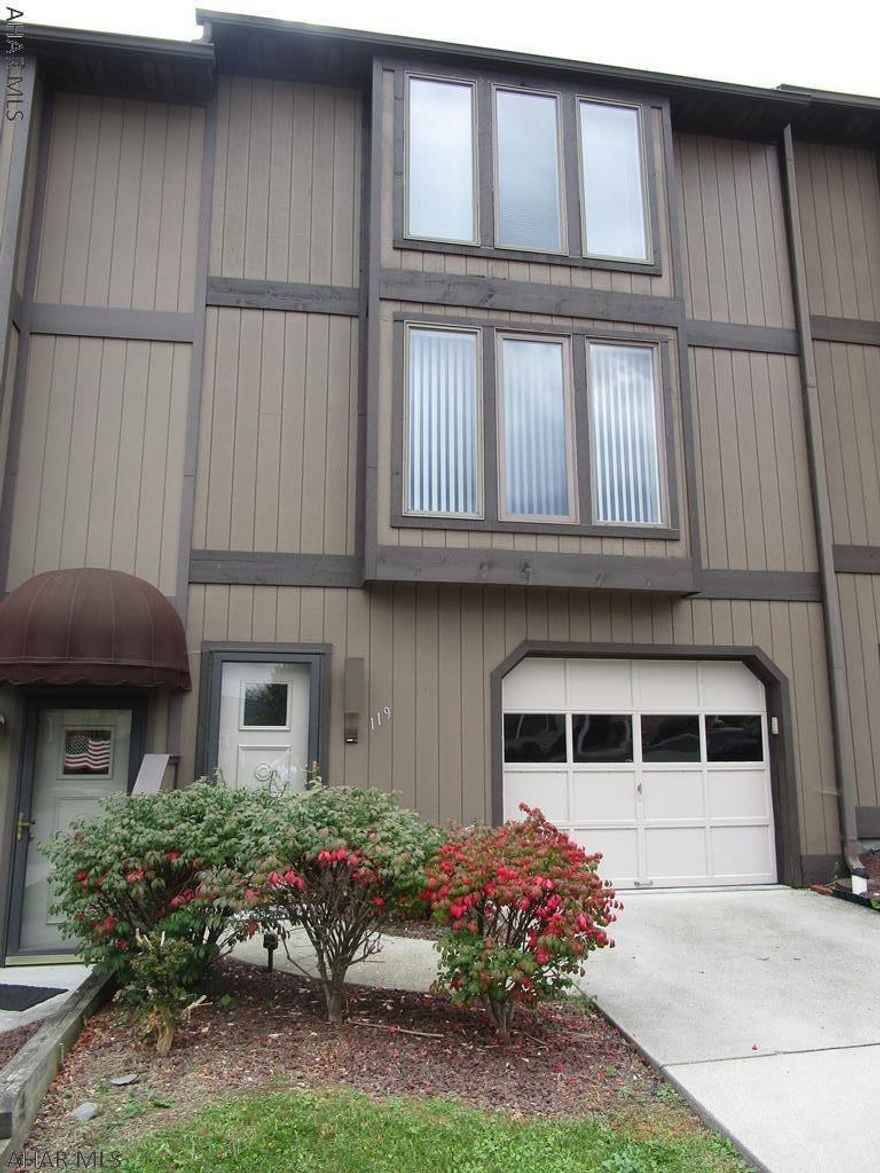 Great Location - This spacious townhome offers 2 bedrms, 2.5 baths. Large L.R w/optional dining area. EIK with access to new deck. Powder rm off kitchen. Second floor M. Bedrm has WIC plus private vanity area w/sink and double entry bathrm w/ ceramic floor. 2nd bedrm has double closets. Lower level den/office  w/full bath would make a Great home office. Lots of natural light from the glass doors that lead out to a covered patio and lovely backyard .Roof, furnace, hot water heater and deck  have been replaced. Conveniently located  to shopping, restaurants, schools and I-99. NO HOA fees. Sq. footage and taxes are approx. Buyer to verify. Carpets cleaned. PLEASE REMOVE SHOES.