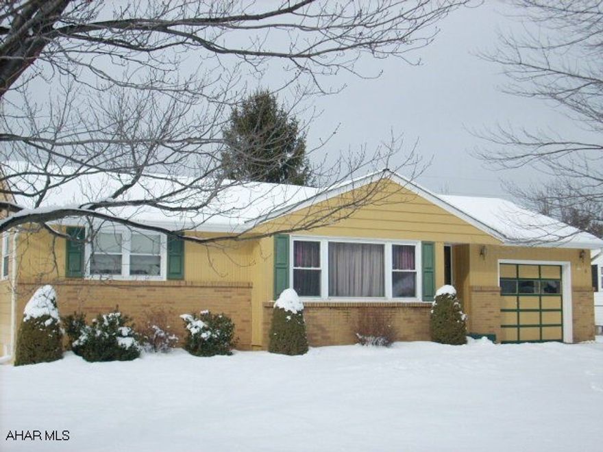 Beautiful Ranch Home. Rossi Development in Tipton.  Across from PPG Industry.  Fenced yard, 75x110.  Put hardwood floors, tile in basement, renovated bathrooms, appliances included, central air, composition shingled roof, thermopane windows.  1 Car Attached Garage.