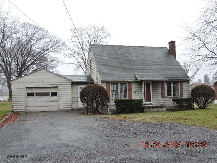 use caution going to basement.  There is an ongoing water problem seller is working on having basement pumped out.  Stairs are icy.  Buyer assumes all risk in entering.  Seller makes no representations or warranties as to the condition of the property; improvements or appurtenances, and that the property is sold AS IS - WHERE IS sale. All offers must be submitted thru Hubzu.com. Buyer will pay a $299 Technology Fee to Hubzu.com at closing.  Seller will not pay transfer taxes.  Cash or conventional offers only.  Seller will not activate water service to the property. Potential buyers may perform a pressure test on the plumbing system to inspect for potential leaks.