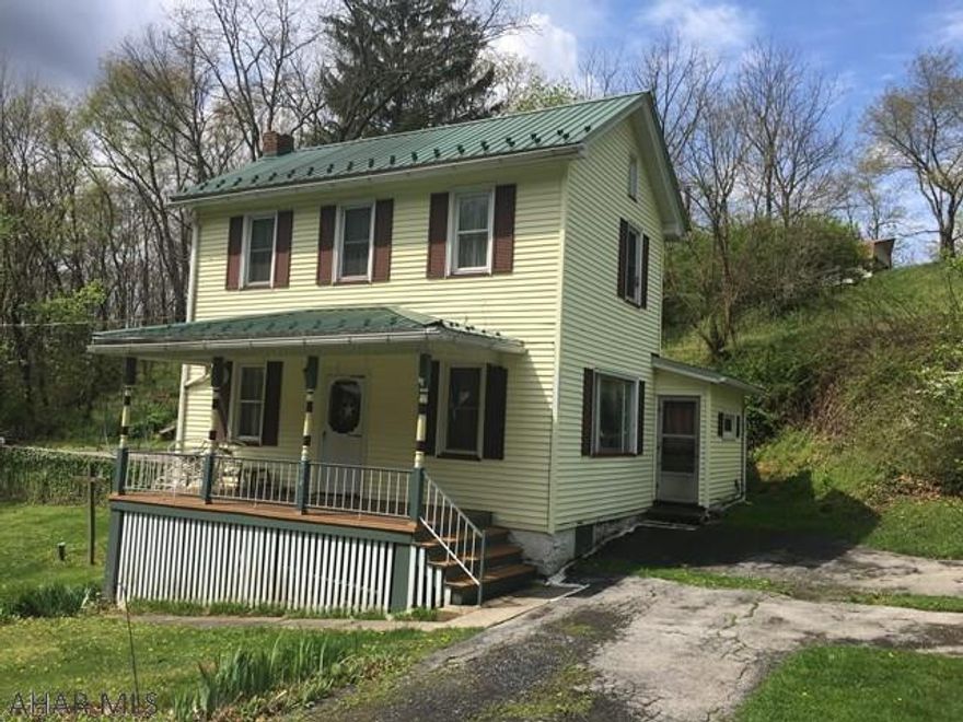 This is a sportsman's dream property with nearby fishing (Yellow Creek), hunting, walking distance to State Game Lands, and close to Raystown Lake.  Did I mention all of the wildlife that visits this property?  This 17 acre farmette - currently used as personal 'getaway' home - has a maintenance-free exterior with vinyl siding.  2 story home has 3 bedrooms, 1 bath, and a newer metal roof, thermo-pane windows and a new well dug in last 7-8 years.  This property has extraordinary views.  This property was the former Gates Pheasant Farm.  Property runs to the bottom of the wooded hill area and beyond the cleared field about 50 feet.