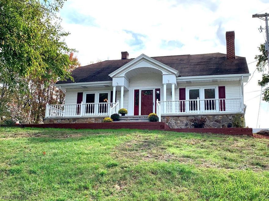 Charming and attractive 1 story home with a captive mountain view. Pleasantly renovated with modern updates. New bathroom, refinished and stained oak hardwood floors, new carpeting in the hall and bedrooms, freshly painted, new hot water tank, new well pressure tank, new water softener and UV light, new sump pump, new acrylic flooring in the bath and kitchen area, new Whirlpool stainless appliances, new Interior and exterior drainage in the basement, All new pec pipe plumbing, new reverse osmosis filtration system installed under kitchen sink for drinking water, New hot water oil furnace. The 17x21,1 car garage with electric has a new cement floor, garage door and entry door. Back porch is 10x24 stained.  The front walk way has been nicely landscaped with new pavers and river rock.