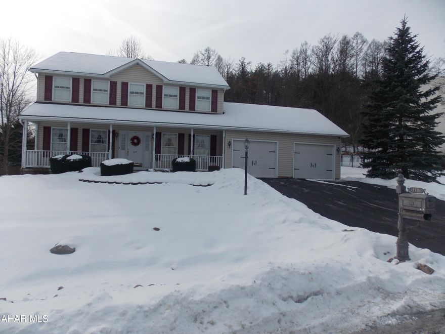 Don't wait to schedule a showing of this lovely home in Parkview Estates. What a great family friendly neighborhood! All summer long you will enjoy the beautiful landscaping in the front of this home and especially out back as you relax on the large covered patio. Pull into your 2 car garage that steps directly into the kitchen for easy unloading of the groceries.  Coming in the front door, your guests will walk into the large foyer with the dining room to the right and the living room to the left.  As you walk back the hall to the kitchen you will notice the half bath on your right. but wait until you see the lovely family room and kitchen area with a beautiful fireplace and patio doors to the back yard. The favorite gathering place for your family will be in the finished basement.  Designed to look like a log cabin with a gas fireplace to keep you warm, no one will want to leave this spot. Upstairs on the second floor you will find a huge master bedroom with a bath and a walk-in closet as well as 3 more bedrooms, and a guest bath.  The laundry is on this floor too so no more carrying laundry to the basement, so convenient. 
This home has so much to offer while being close to Delgrosso Park and only 30 minutes to Beaver Stadium. Hurry, your new home is waiting for you!