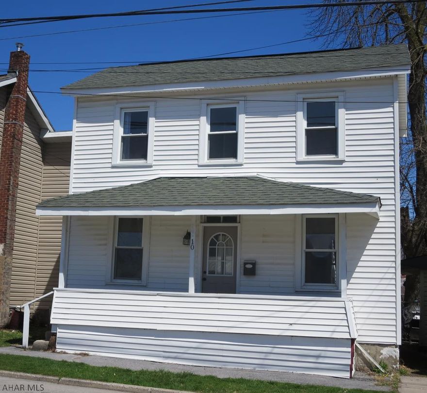 Take a look at this cute 3 bedroom, 1 Bath home conveniently located between State College and Altoona in Tyrone.   This move in ready home features newer carpet, fresh paint throughout, lovely updated kitchen with a breakfast nook, updated bathroom, and washer/dryer located on the 2nd floor.   The dining room has beautiful laminate flooring which flows right into the bright and cheerful living room.  Stop paying rent and call the listing agent for your private showing.  Listing agent has a financial interest in this home.