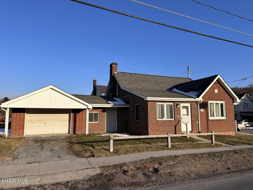 2-3 bedroom, 1 1/2 bath brick cape cod home with 1 Car attached garage.  Oil HW heat.  Appliances included.