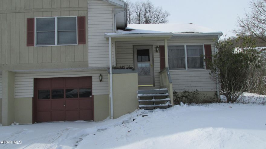 Looking for a project? Perfect property for a flip! 2BR (attached duplex) townhouse - multi level - low taxes - integral garage - shed & raised bed garden - covered deck in rear - cul-de-sac.