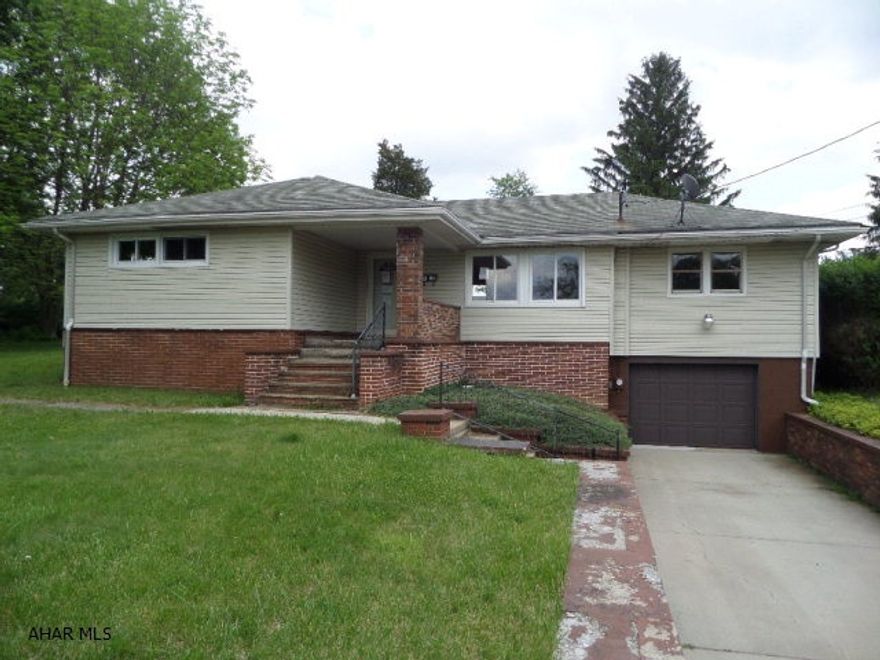 Nice 1 story vinyl home. Needs some TLC, but great area. Nice eat-in kitchen, large living room w hardwood floors. First floor family room, semi-finished basement and 1 car integral garage.  Property sold AS-IS. Seller will make no repairs. Offers must be submitted through HUD approved broker. Buyer pays both transfer taxes. Equal Housing Opportunity.