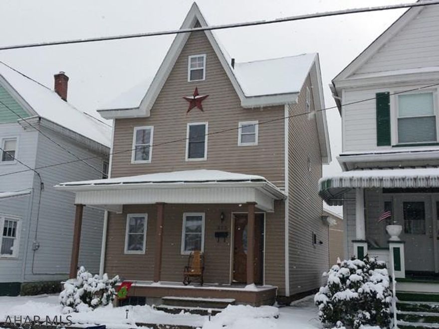 Well maintained 2 1/2 story, 3 bedroom home with 1 1/2 baths. Modern kitchen and bath. 1st floor laundry. Sun room on 2nd floor. 1 car detached garage with 2nd floor loft workshop. Newer front and rear porches. 2017 tax assessment is $111,100.