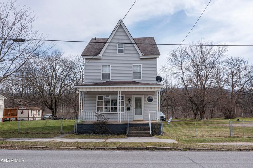 Charming 3-bedroom, 1-bathroom residence that sits on a spacious lot in the Juniata section of Altoona. This home features 3 bedrooms, 1 bath, vinyl plank flooring on the first floor and upstairs bathroom, central AC, gas fireplace, and a finished attic.  Outside, you'll find a convenient 10 x 16 wood shed and a fenced in yard. Enjoy leisurely evenings on the covered back porch. Contact the listing agent today to schedule your exclusive tour and discover all this home has to offer.