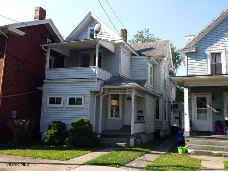 Nice 2 story duplex with separate block workshop. Separate heat and electric. First floor has Gas HA heat, second floor is electric heat. Owner pays W/S.