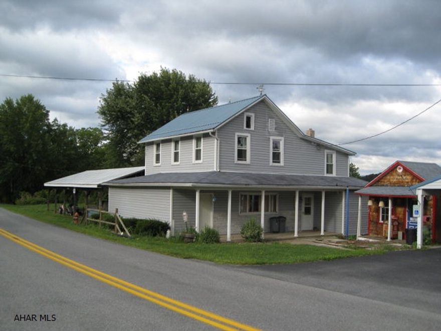 Solid 4 bedroom home on over 1 acre. Oil hot water heat with newer furnace, newer roof, large carport, shed. Ideal home for a large or growing family. Close to I-99 and Blue Knob.
