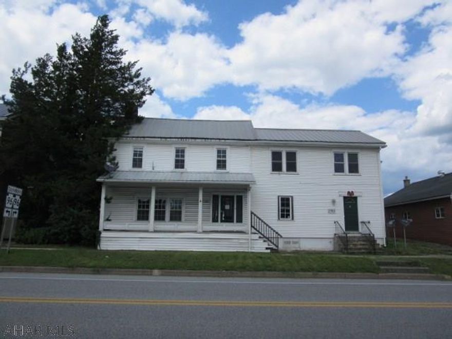 Great investment opportunity in Schellsburg, spacious two story with four units, room for off street parking, detached garage, great opportunity to create cash flow, Property was built prior to 1978 and lead based paint may potentially exist.