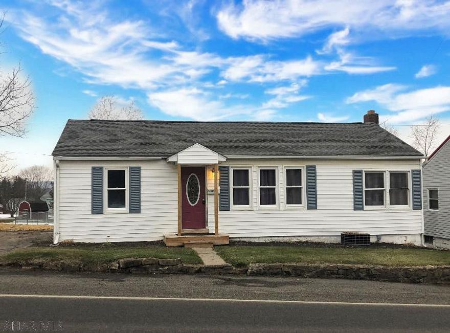Central Cambria schools. Must see this 3 bedroom vinyl sided ranch home with central air in Mylo Park/Ebensburg on a 0.34 acre lot. Inside you will find a spacious living room, open to the dining room, kitchen with oak cabinets, 3 bedrooms & a full updated bathroom. Pull down attic. Outside is a covered back porch & a fenced in level backyard. Many updates! Newer flooring throughout, windows, bathroom, etc. Conveniently located near shopping & restaurants. This is a must see!!
