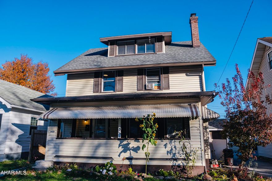 Great home in a desirable location featuring 4 bedrooms and 1 full bath. Enjoy the cozy front porch and fenced-in yard, ideal for relaxing or letting kids and pets play. The property offers a shared driveway with plenty of off-street parking behind the home. Inside, you'll find a formal dining room and numerous updates, including new flooring and fresh paint. Additional highlights include a newer roof, updated electrical panel, and a large storage shed out back. The basement offers excellent potential for additional bedrooms, a family room, or extra living space to fit your needs. Call today to schedule a viewing.