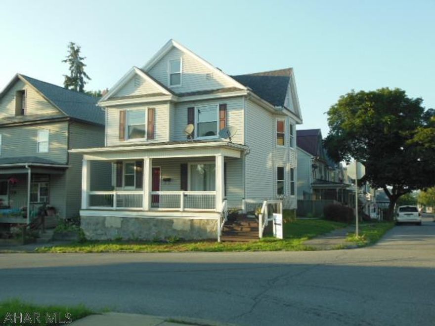 REDUCED! Comfortable, well cared for, updated home with 3 BR, 1 BA that would definitely fit the need of a first time home. Window ACs, SS stove, refrigerator, MW & more. Home has a gourmet cook stove, beautiful oak kitchen, Bay windows in DR and BR, & some furnishings.  Has two lots on one deed: addtl' lot is 25 x 120 so it is "L" shaped - Plot Map in "other" doc.  Nice!