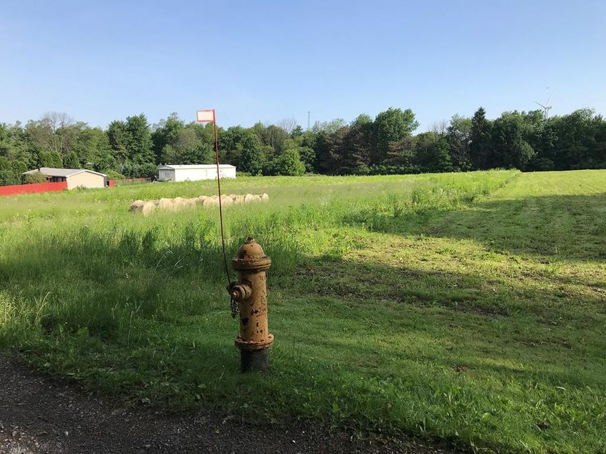 Vacant land. Gentle slope. Public water, sewer available. Electric nearby site.