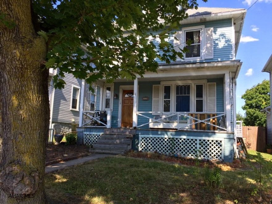 MOTIVATED SELLER! 3 bedroom 1.5 bath home in Hollidaysburg borough with NEWER mechanics and Central Air. Being close to all amenities, and a play park in walking distance, this home has a great location and also features: off street parking with a fenced in lot and newer storage shed. Inside the home is original molding, and flooring. Kitchen and bathroom have been updated. Interior has been painted and a new dishwasher and hot water heater installed. The basement has an additional room that has electric and could be used as a workshop or man cave while the third floor could be a 4th bedroom, office, or perfect for storage! Call today for your showing.