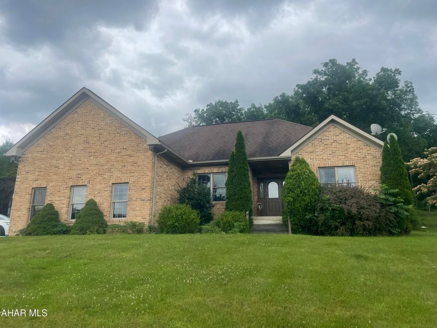 Gorgeous all brick custom designed and built in 2004
Open concept with main bedroom and bath. Walk in closet. Easy access to backyard pool and court. 
Partially finished basement with dry bar and half bath. This home on the 100x472 (1acre) 
Shared driveway with easement agreement in place 
See addl docs