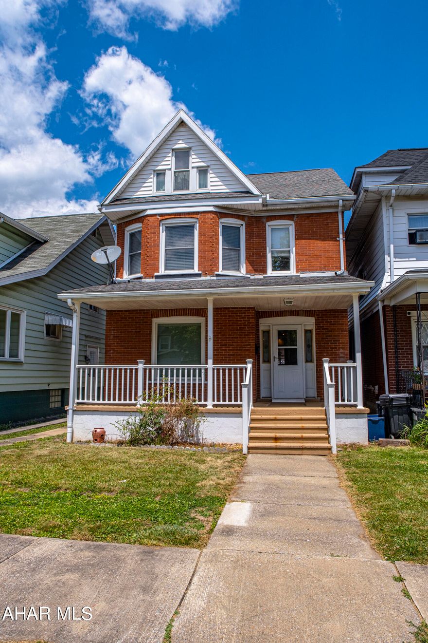 Welcome to this charming brick home near Penn State Altoona Campus, offering comfort and convenience. This move-in ready property features 3 bedrooms with a potential 4th room, ideal for a bedroom or office. Enjoy the luxury of 2 full bathrooms with walk-in showers, including a first-floor bath adjacent to the laundry area.

The updated kitchen boasts ample cabinet space. The home is equipped with central air conditioning for year-round comfort. Step outside onto the patio, complete with a roof and the above-ground pool with a connected deck, perfect for relaxation or entertaining guests. This home has been loved and cared for from the same family for almost 50 years!