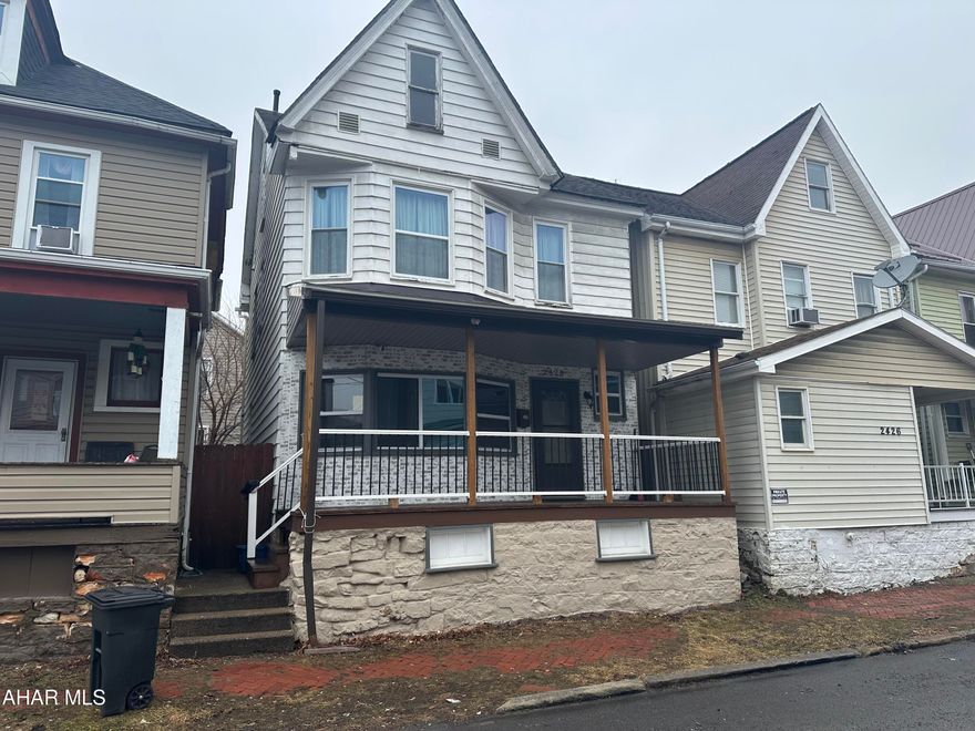 Fixer upper. Some material is in the house.  Electric needs worked on.