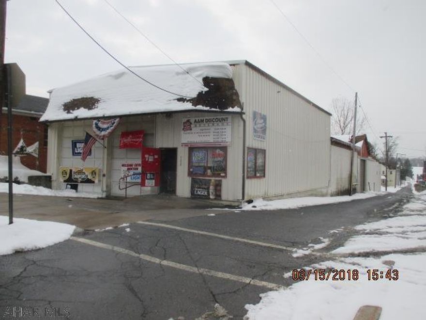 Well established beer distributor located on rte 219 in Carrolltown, Pa..  All operating equipment, liquor license, and sellable inventory included in sale.  Too much to list.  Call for details and a showing.