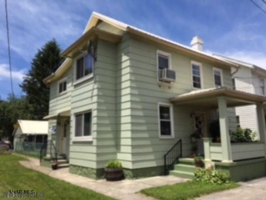 Well maintained two story centrally located in downtown Hyndman. Off street parking to the rear of the property accessed by the alley. One car garage has been turned into a shop and business with occupancy permit. This is a great home for first time buyers or someone wanting a business or investment opportunity.