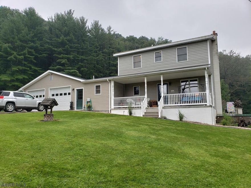 Well maintained 3 bedroom 3 bath home on 1.27 acres in Spring Cove School District. This home features first floor laundry, custom oak kitchen, oversized 2 car attached garage, detached 16x24 pole barn, and covered back deck with hot tub! This home provides seclusion and great outdoor space to watch wildlife and entertain. The home offers a 5 zone oil furnace along with back up coal boiler as a secondary heat source. For your private showing please contact listing agent.