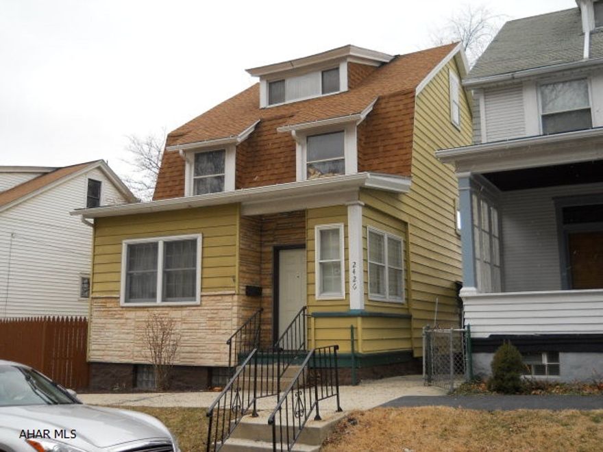 2 bedroom 1.75 bath home. Finished attic could be 3rd BR. Nice neighborhood. Walk-in ADA tub on first floor.