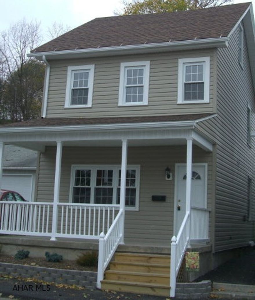 This lovely 3 bedroom home is completely remodeled from top to bottom! New siding, new roof, new furnace w/ coil for easy central air installation, new duct work, new hot water tank, new electric service/panel box, new back deck, new front porch, new kitchen cabinets, new carpet, new drywall, new paint, new fixtures, new, new, new!!! Worry free and maintenance free! Finished attic w/ heat could be 4th bedroom! Won't last long and priced right!