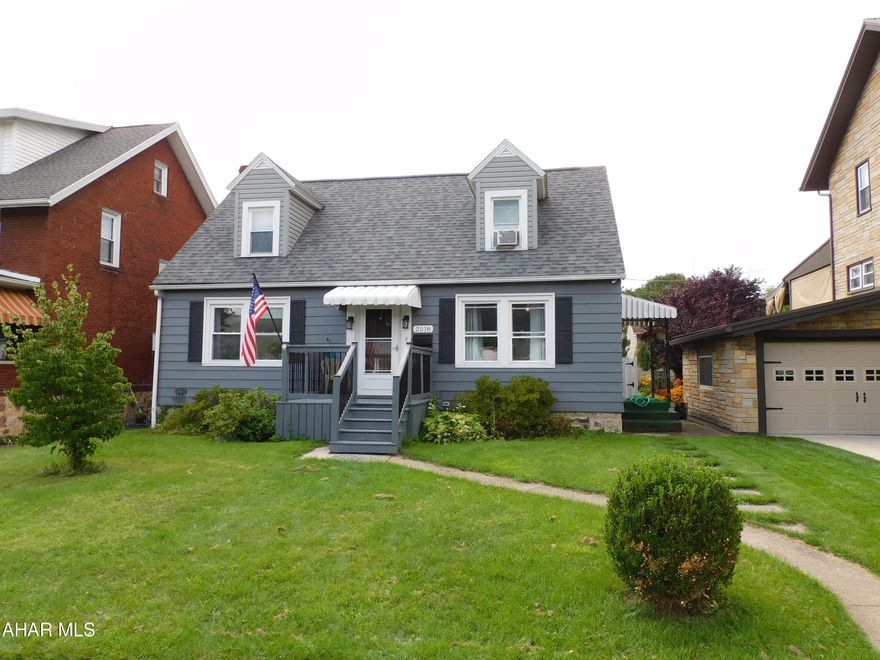 Charming Cape Cod in Altoona! Remodeled eat-in kitchen that features new cabinets, new floors, new countertops and stainless steel appliances.  Cozy living room with hardwood floors. 2 bedrooms and a full bath on the first floor. Large 3rd bedroom with integrated bluetooth speakers in the ceiling. Remodeled full bathroom on 2nd floor. This property is great for a buyer that is downsizing!  Newer roof and a fenced in yard. Close to 1-99 and shopping.