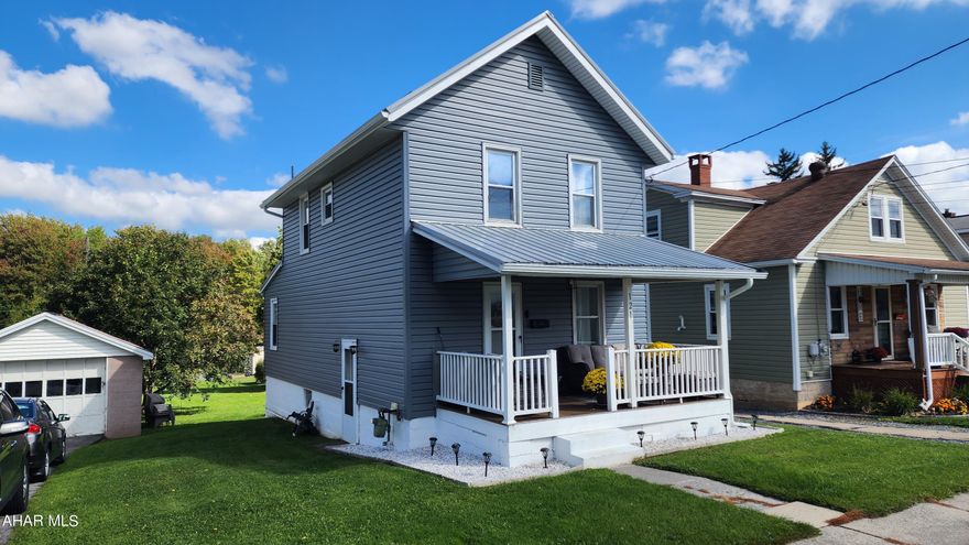 This is the perfect starter home! 3 bed, 1 bath home in a desirable and convenient location in Ebensburg. Brand new siding, newer furnace, metal roof, roomy and flat back-yard, eat in kitchen, hardwood floors throughout. Laundry facilities are conveniently located in the spacious bathroom! 3rd bedroom downstairs could make for a nice office or den off the back mudroom. Come see the possibilities!