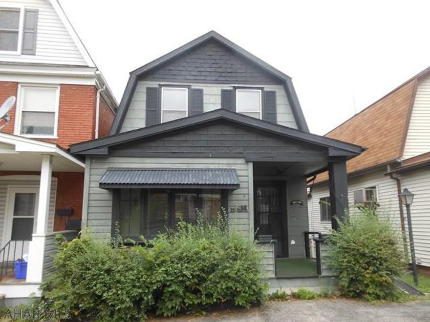 This is a two story home in Altoona. This home has patio and detached garage in the rear of the property. The first floor features a den/sitting room, living room, dining room and kitchen. The second floor has two bedrooms and a full bath. With some work, this house could be your home. Taxes noted do not include school taxes