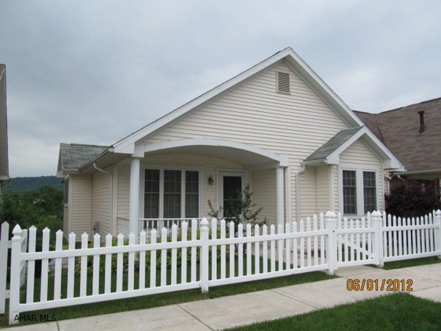 Downsizer's dream! One-story living in a nice quiet Hollidaysburg neighborhood. Features include master BR with walk-in closet/laundry and 3/4 bath.  Additional BR and full bath, and large extended kitchen. Lower level is finished with gas FP and large storage/utility area. Nice rear deck overlooking the mountains & offstreet parking in the rear.