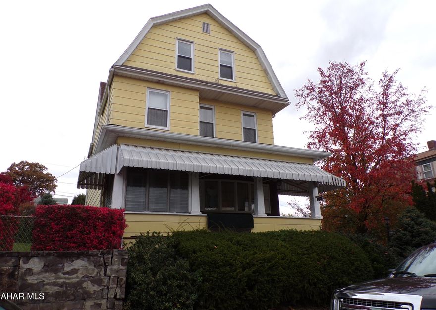 Lots of room in this 4 BR with finished attic.  Large lot consists of 3 parcels.  Modernized kitchen and bath.  Cozy covered patio surrounded by mature landscaping and unique trees and shrubs.  3-car detached garage and off-street parking for 2 cars.  GFHA furnace/Central air conditioning.  200 amp electrical.  Easy to show.  Seller's POA is in process of removing personal items and furnishings.