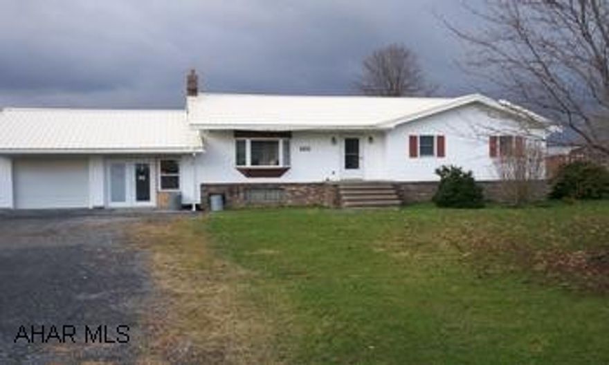 3 bedroom ranch on 6.75 acres with 1 car attached and 2 car detached garage, additional  tax id # 018-182.10